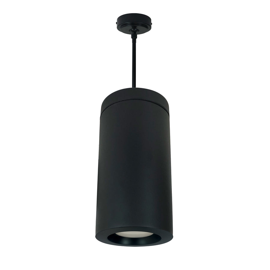 Nora Lighting 6" Onyx Pendant Mount Black Cylinder, 1100lm, Tunable White, Black Reflector, 120V Triac/ELV Dimming   NYLO-6PTW111BBB