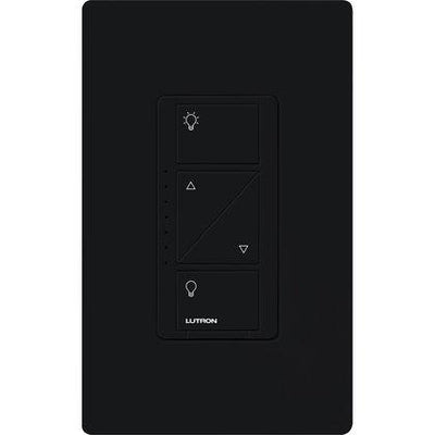 Lutron Caseta Original In-Wall Smart Dimmer Switch PRO, Neutral Optional, 250W LED or 1000VA, MLV, 120V, Single-Pole/3-Way, PD-10NXD-BL, Black