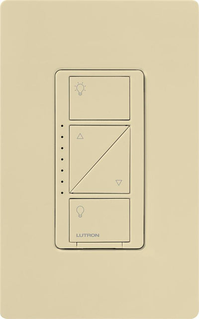 Lutron Caseta Original In-Wall Smart Dimmer Switch PRO, Neutral Optional, 250W LED or 1000VA, MLV, 120V, Single-Pole/3-Way, PD-10NXD-IV, Ivory