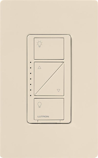 Lutron Caseta Original In-Wall Smart Dimmer Switch PRO, Neutral Optional, 250W LED or 1000VA, MLV, 120V, Single-Pole/3-Way, PD-10NXD-LA, Light Almond