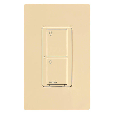 Lutron Caseta In-Wall Smart Switch PRO, No Neutral Required, 5A Lighting or 3A General Fan Load, 120/277V, Single Pole/3-Way, PD-5WS-IV, Ivory