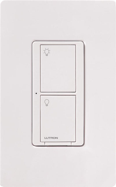 Lutron Caseta In-Wall Smart Switch PRO, No Neutral Required, 5A Lighting or 3A General Fan Load, 120/277V, Single Pole/3-Way, PD-5WS-WH, White