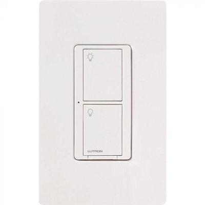 Lutron Caseta Original Smart Switch, 6A Light or 3.6A Fan, Neutral Required, 120V, PD-5ANS-WH, White