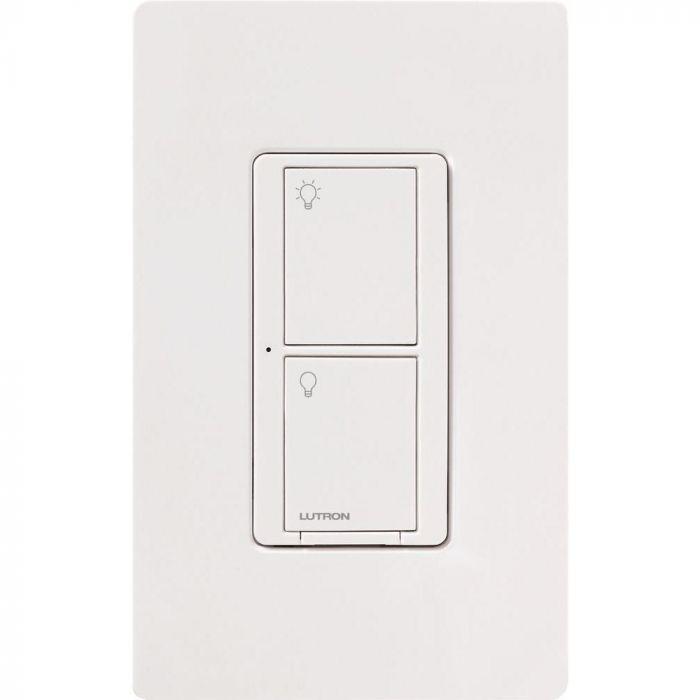 Lutron Caseta Original Smart Switch, 6A Light or 3.6A Fan, Neutral Required, 120V, PD-6ANS-WH, White