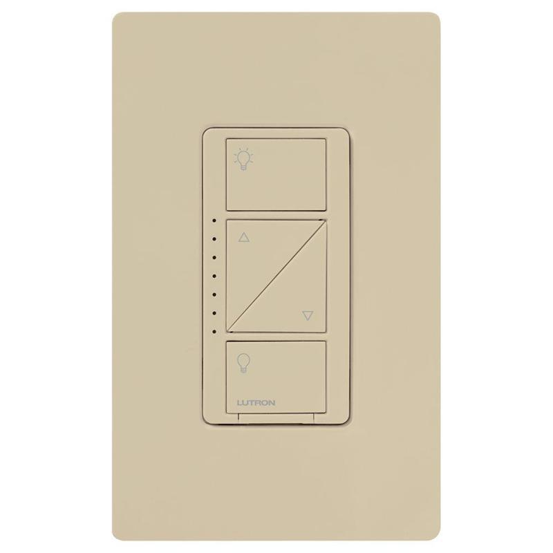 Lutron Caseta Original Smart Dimmer Switch, 150W LED, No Neutral Required, 120V, PD-6WCL-IV, Ivory