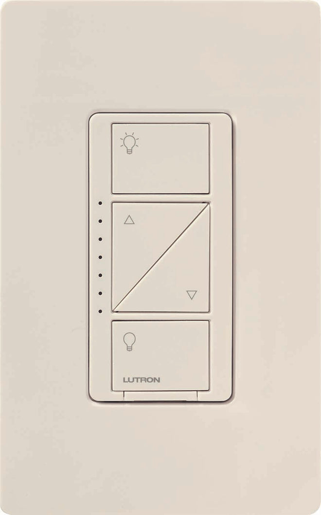 Lutron Caseta PD-6WCL-LA CasÃ©ta Wireless C.L In-Wall Dimmer, Dimmable CFL & LED, Incandescent/Halogen, 120v, Light Almond