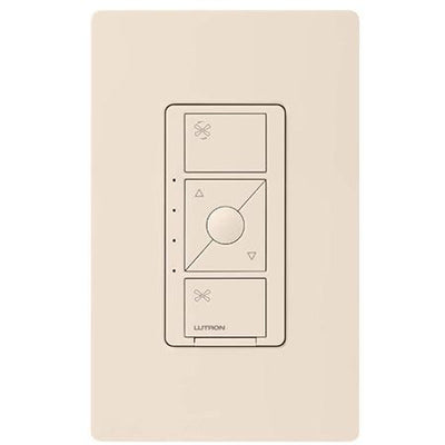 Lutron Caseta Smart Fan Speed Control, 120V, 1.5A, Light Almond, PD-FSQN-LA