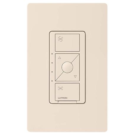 Lutron Caseta Smart Fan Speed Control, 120V, 1.5A, Light Almond, PD-FSQN-LA