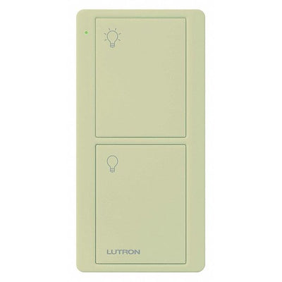 Lutron 2-Button Pico Smart Remote, with Light Icons, PJ2-2B-GIV-L01, Ivory