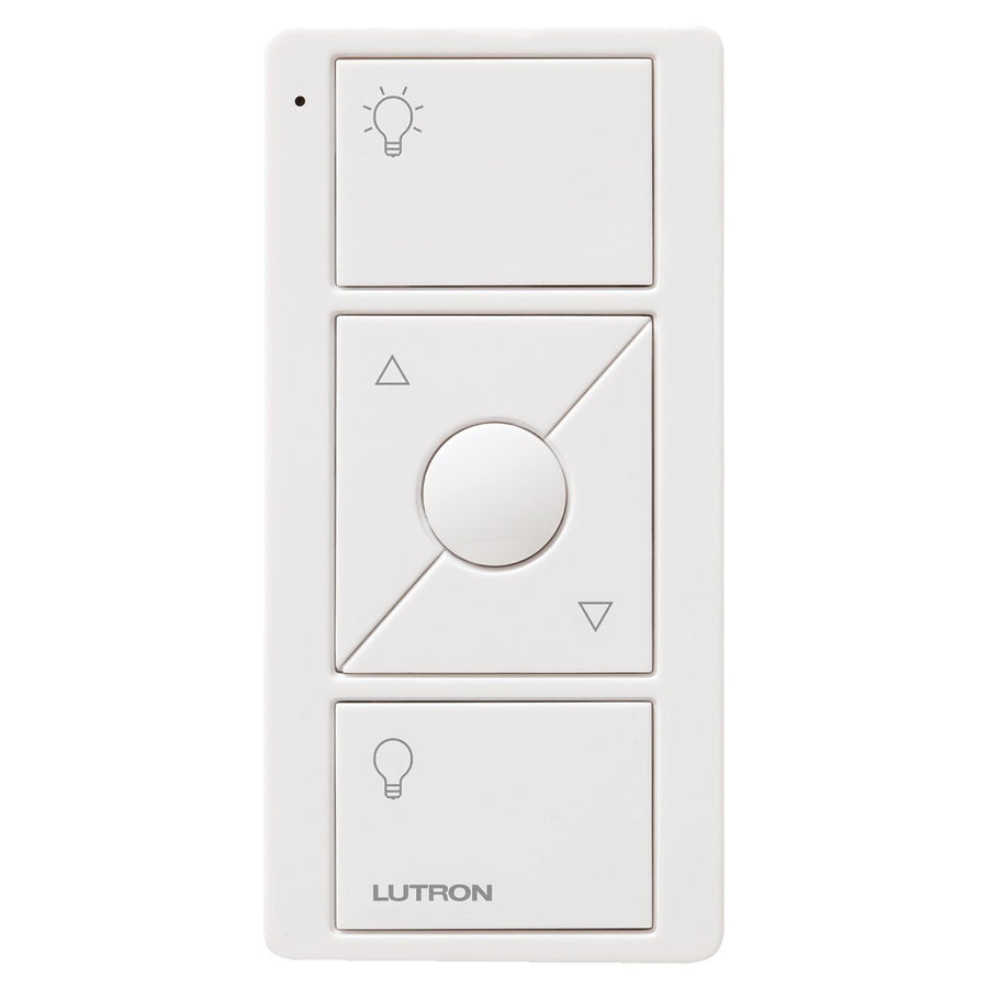 Lutron 3-Button with Raise/Lower and Preset, Pico Smart Remote, with Light Icons, White, PJ2-3BRL-GWH-L01