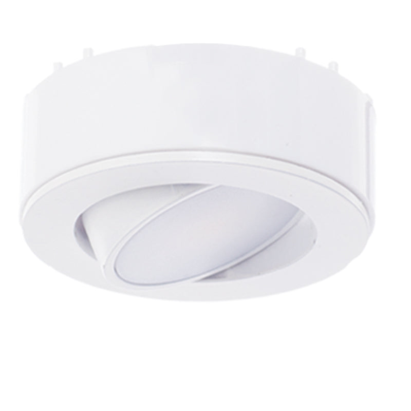 Westgate PL120ADJ 3" LED Adjustable Puck Light 3-Pack - 4.5W - 5000K - 250 Lumens - 120V - White, PL120ADJ-3KIT-50K-WH