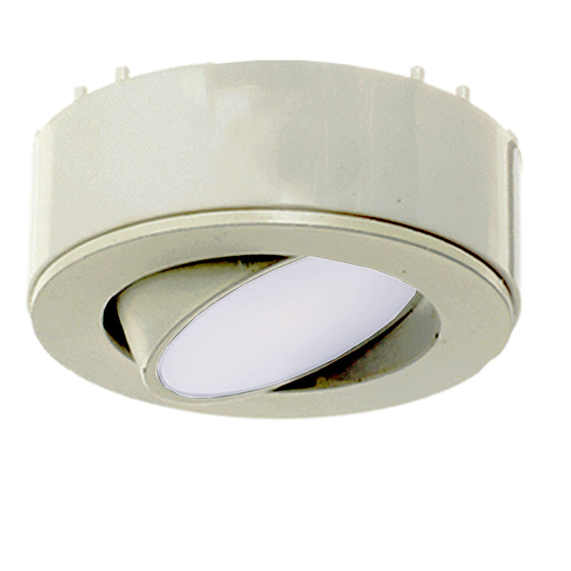 Westgate PL120ADJ 3" LED Adjustable Puck Light 3-Pack - 4.5W - 3000K - 250 Lumens - 120V - Brushed Nickel, PL120ADJ-3KIT-30K-BN