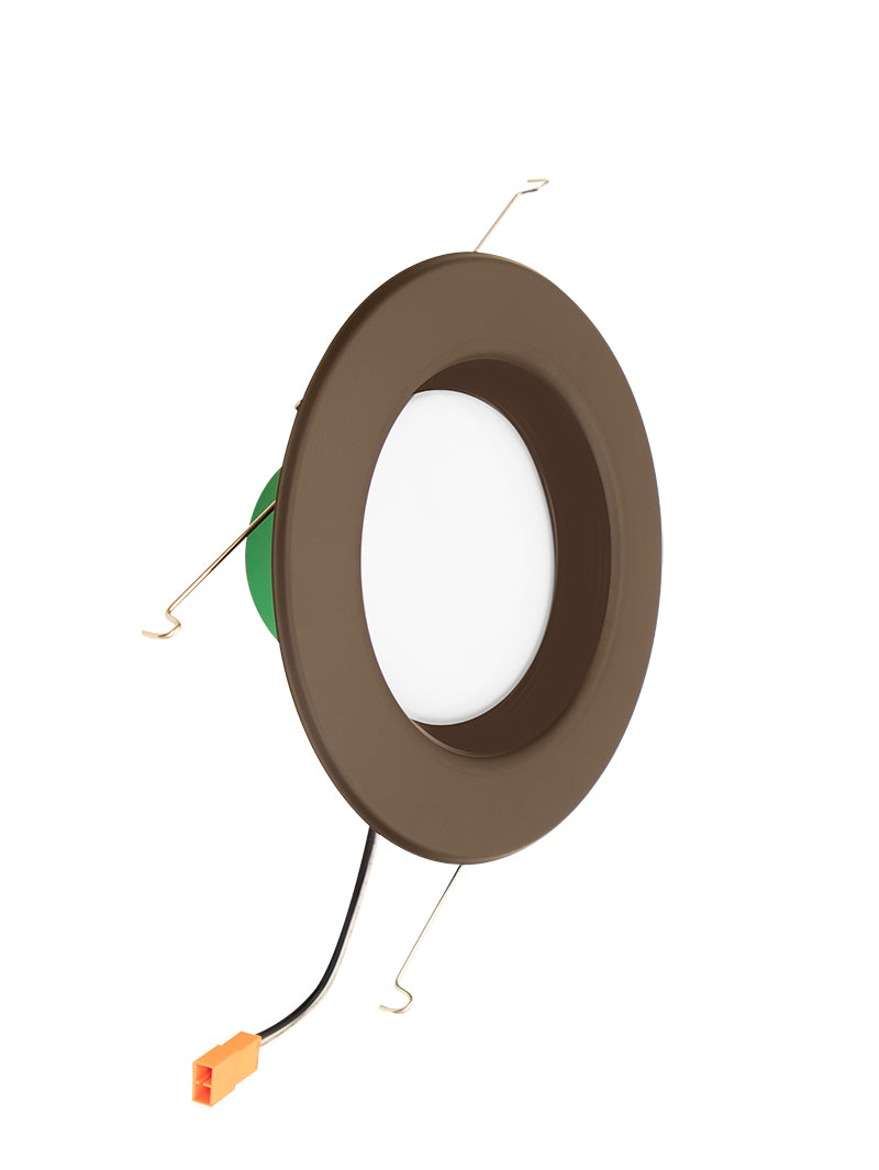 Westgate Mfg RDL6 6-Inch Recessed Downlight, 15W, 1275lm, CCT Selectable, CRI 90, Smooth, Oil-Rubbed Bronze, RDL6-ST-MCT5-ORB