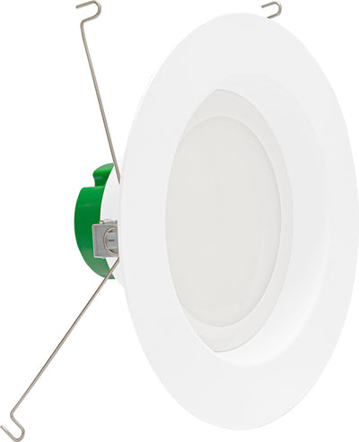Westgate Mfg RDL6 6-Inch Recessed Downlight, 14W, 1140lm, CCT Selectable, CRI 90, Wet Location, Matte White, RDL6-MCT5-WP