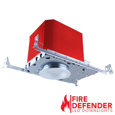 Rayon RHL4F-ICAT 4" LED Fire Rated Versa trim Downlight