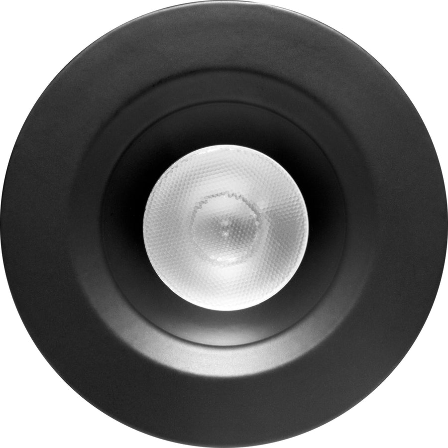 Elco Lighting Round Ring Trim, 1 In., All Black, RM1BB