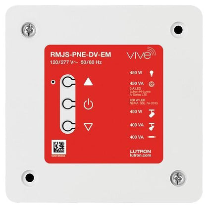 Lutron Vive Emergency PowPak Phase Select Dimming Module, 120/277V, RMJS-PNE-DV-EM