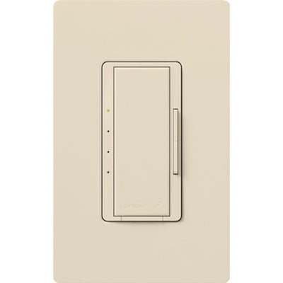 Lutron Maestro RF Fan Control for RA2 Select/RA3 Systems, 2A Ceiling Fan, Single Pole/Multi-Location,Neutral Required,120V, RRD-2ANF-LA, Light Almond