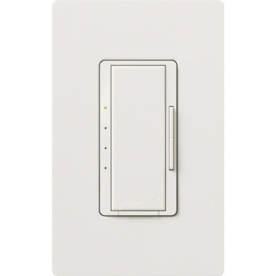 Lutron Maestro RF Fan Control for RA2 Select/RA3 Systems, 2A Ceiling Fan, Single Pole/Multi-Location, Neutral Required, 120V, RRD-2ANF-WH, White