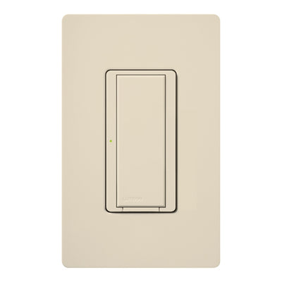 Lutron RadioRA 2 Two-Wire Electronic Switch, 8A, 1/10 HP, Light Almond, RRD-8S-DV-LA