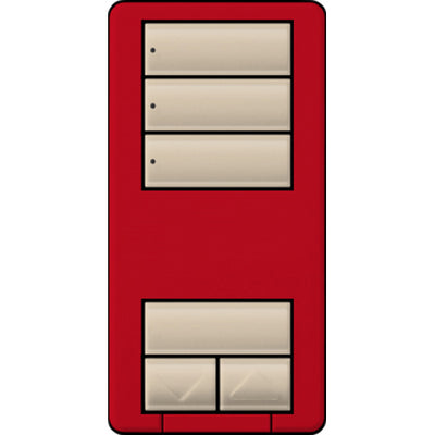 Lutron seeTouch LED+ Hybrid Keypad, Works with RA3 Systems, 100W LED, 3 Scene with 1 Raise/Lower, Neutral Required, 120V, RRD-HN3S-HT, Hot