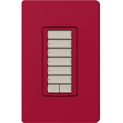 Lutron seeTouch LED+ Hybrid Keypad, Works with RA3 Systems, 100W LED, 6 Button with 1 Raise/Lower, Neutral Required, 120V, RRD-HN6BRL-HT, Hot