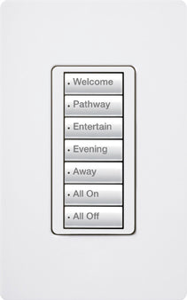 Lutron RadioRA 2 seeTouch Wall Keypad, 7 Button, Biscuit, RRD-W7B-BI