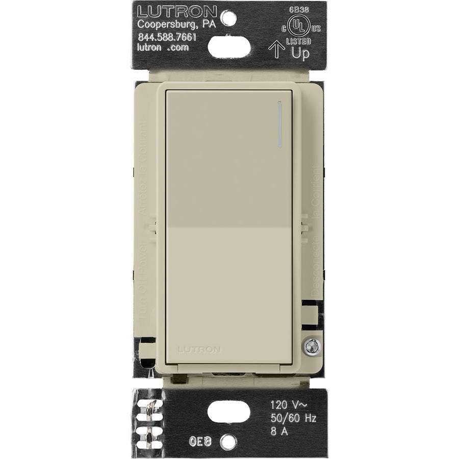 Lutron RadioRA 3 Sunnata RF Neutral Switch, 8A, Clay, RRST-8ANS-CY