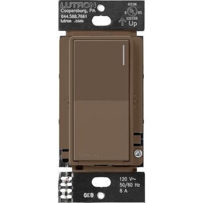 Lutron RadioRA 3 Sunnata RF Neutral Switch, 8A, Espresso, RRST-8ANS-EP