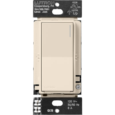 Lutron RadioRA 3 Sunnata RF Neutral Switch, 8A, Light Almond, RRST-8ANS-LA