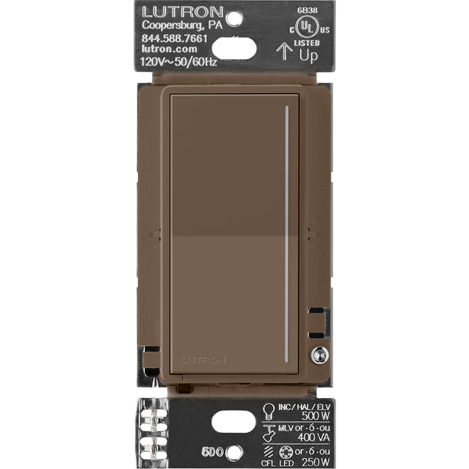 Lutron RadioRA 3 Sunnata RF Companion Touch Dimmer Switch, Espresso, RRST-RD-EP