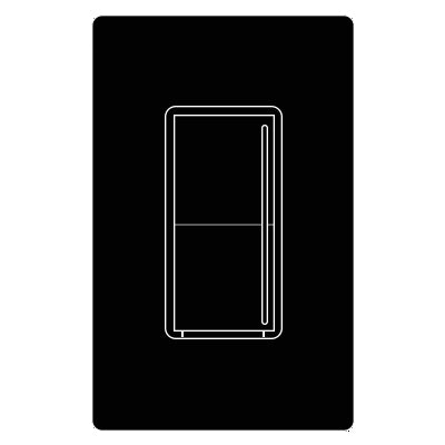 Lutron RadioRA 3 Sunnata RF PRO LED+ Touch Dimmer Switch, 250W, Midnight, RRST-PRO-N-MN