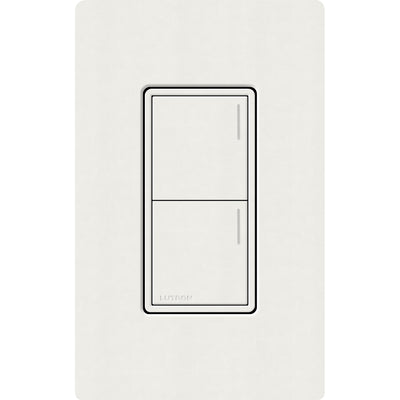 Lutron RadioRA 3 Sunnata RF 2-Button Keypad, 120-277V, Wireless, Architectural White, RRST-W2B-RW