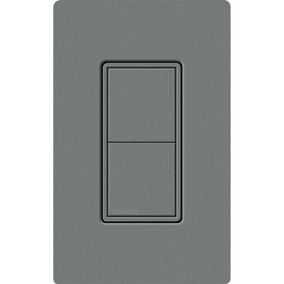 Lutron RadioRA 3 Sunnata RF 2-Button Keypad, 120-277V, Wireless, Slate, RRST-W2B-SL