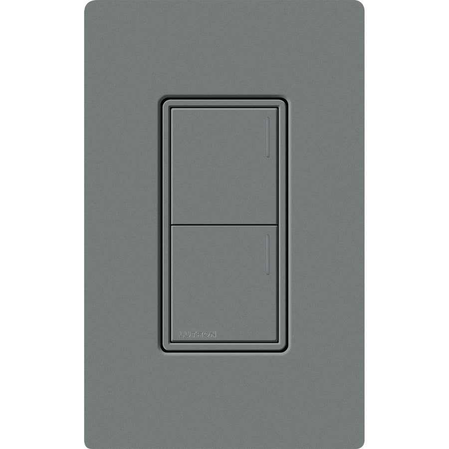 Lutron RadioRA 3 Sunnata RF 2-Button Keypad, 120-277V, Wireless, Slate, RRST-W2B-SL