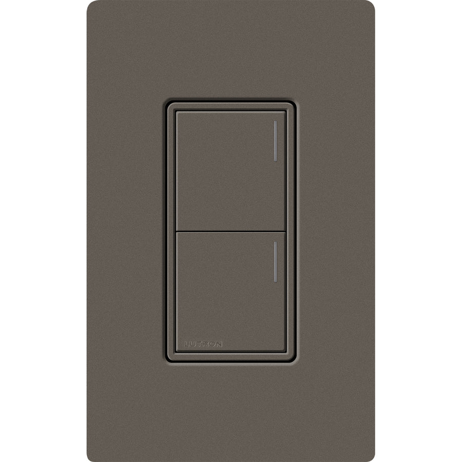 Lutron RadioRA 3 Sunnata RF 2-Button Keypad, 120-277V, Truffle, RRST-W2B-TF