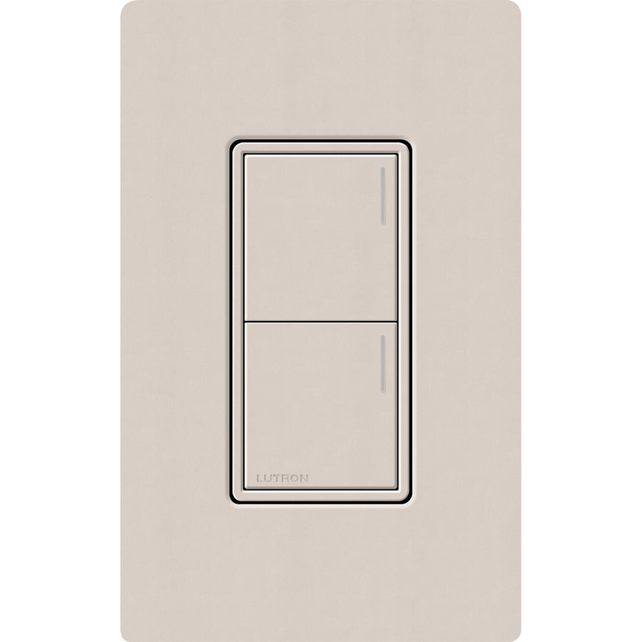 Lutron RadioRA 3 Sunnata RF 2-Button Keypad, 120-277V, Taupe, RRST-W2B-TP