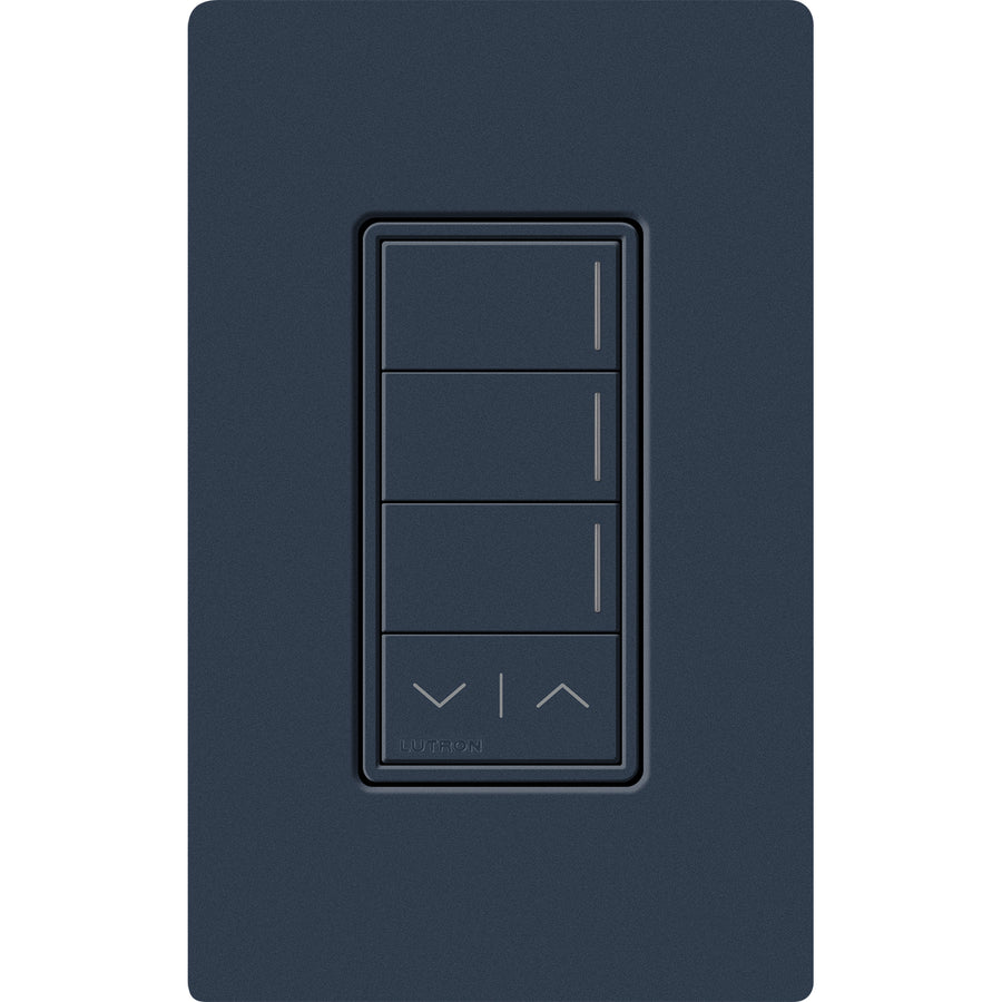 Lutron RadioRA 3 Sunnata RF 3-Button Keypad, Raise/Lower, 120-277V, Deep Sea, RRST-W3RL-DE