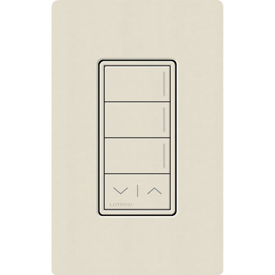 Lutron RadioRA 3 Sunnata RF 3-Button Keypad, Raise/Lower, 120-277V, Pumice, RRST-W3RL-PM