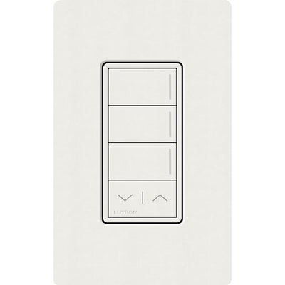 Lutron RadioRA 3 Sunnata RF 3-Button Keypad, Raise/Lower, 120-277V, Architectural White, RRST-W3RL-RW