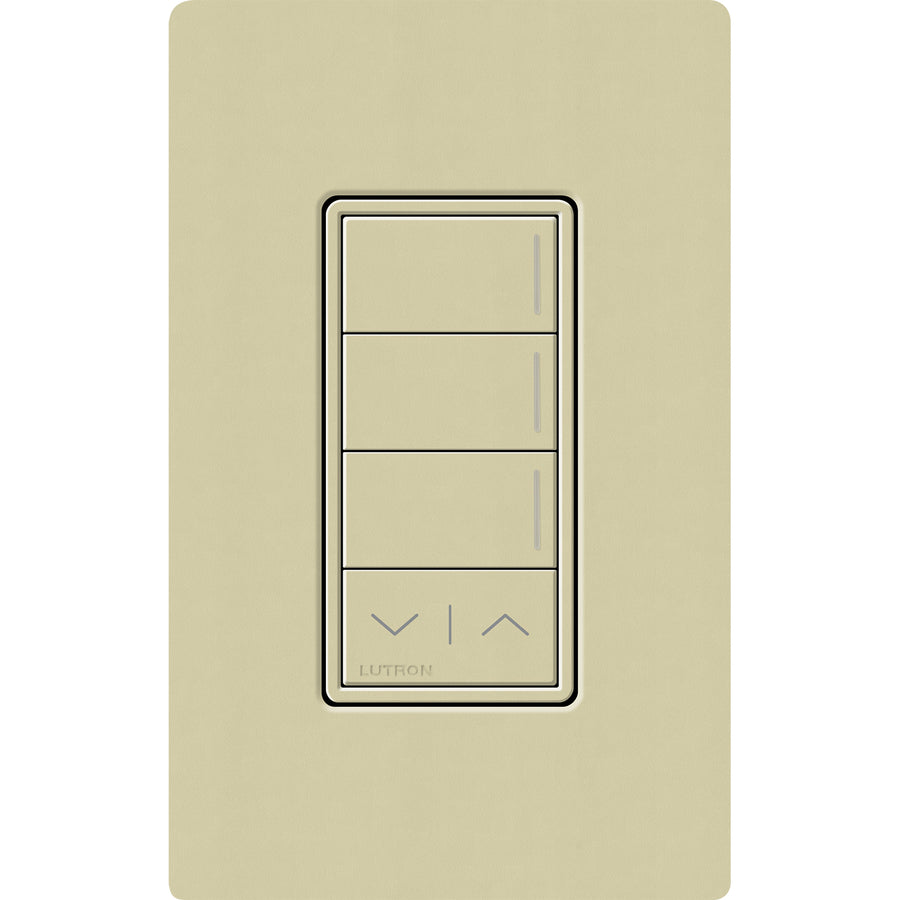 Lutron RadioRA 3 Sunnata RF 3-Button Keypad, Raise/Lower, 120-277V, Sage, RRST-W3RL-SA