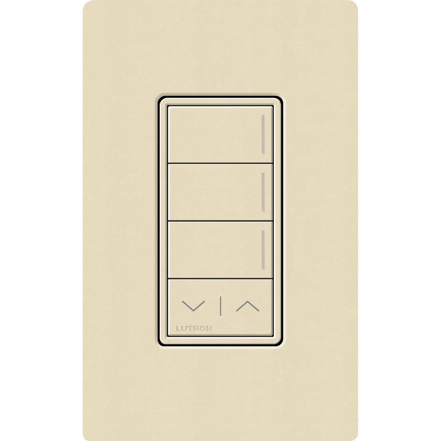 Lutron RadioRA 3 Sunnata RF 3-Button Keypad with Raise/Lower, 120-277V, Sand, RRST-W3RL-SD