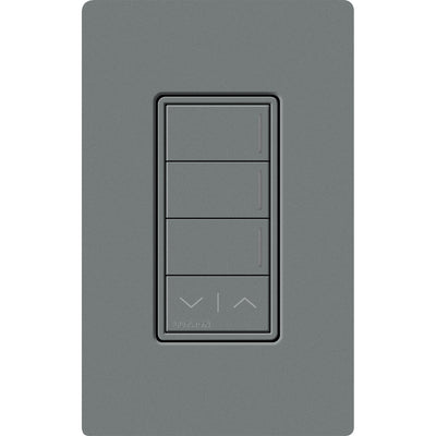 Lutron RadioRA 3 Sunnata RF 3-Button Keypad with Raise/Lower, 120-277V, Slate, RRST-W3RL-SL