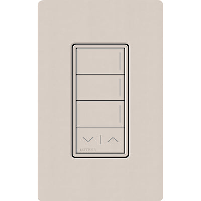 Lutron RadioRA 3 Sunnata RF 3-Button Keypad with Raise/Lower, 120-277V, Taupe, RRST-W3RL-TP