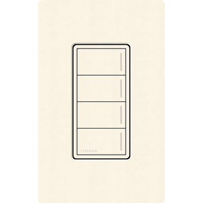 Lutron RadioRA 3 Sunnata RF 4-Button Keypad, 120-277V, Biscuit, RRST-W4B-BI