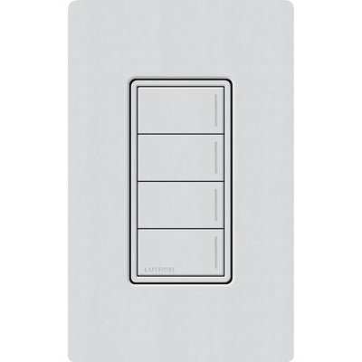 Lutron RadioRA 3 Sunnata RF 4-Button Keypad, 120-277V, Clear Connect Type X, Mist, RRST-W4B-MI