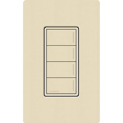 Lutron RadioRA 3 Sunnata RF 4-Button Keypad, 120-277V, Clear Connect Type X, Sand, RRST-W4B-SD