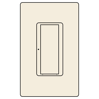 Lutron RadioRA 2 Remote Switch, 120V, Multi-Location, Light Almond, RD-RS-LA