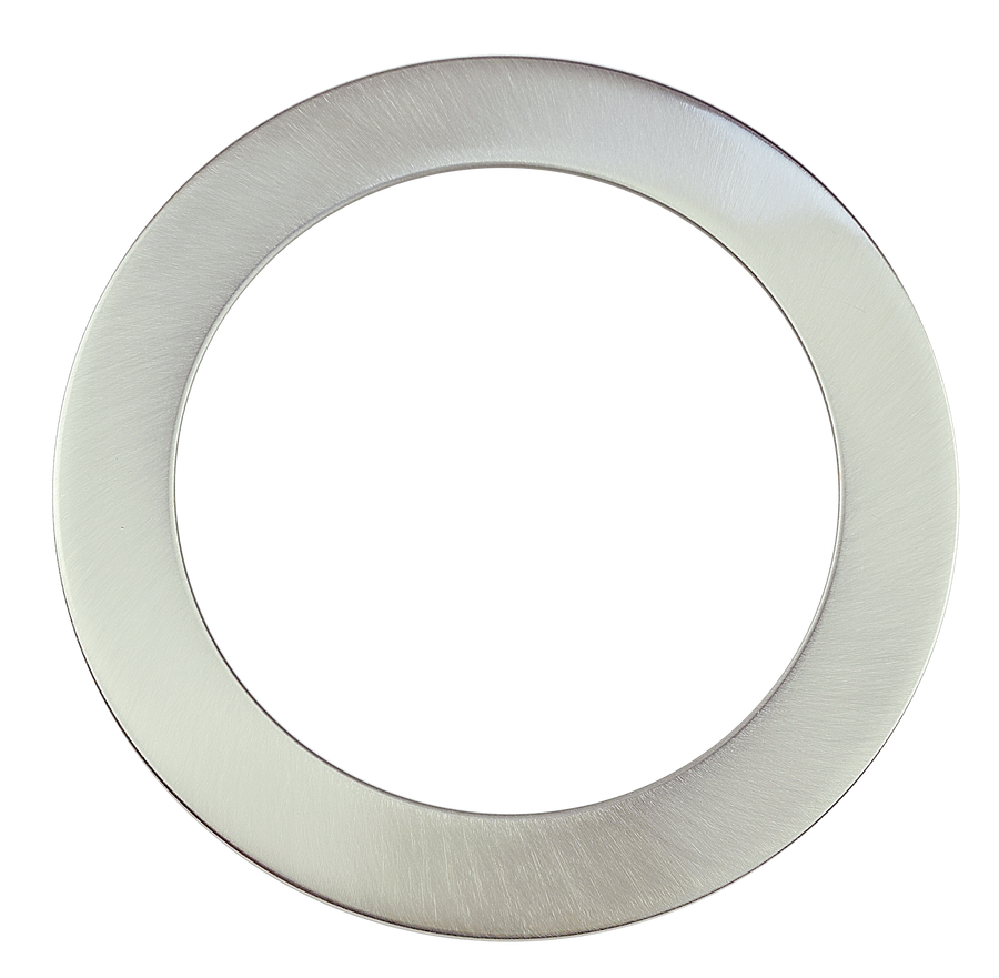 Westgate Mfg Round Trim for FML-R10, 10 In., Brushed Nickel, FML-R10-TRM-BN