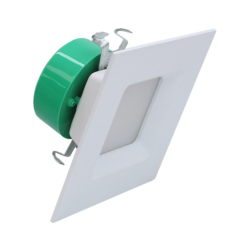 Westgate Mfg SDL4 Square Recessed Trim, 10W, CCT Selectable, CRI90, TRIAC Dimming, 4 In., White, SDL4-MCT5